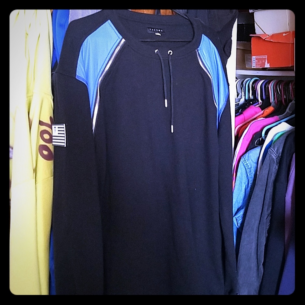 TACKMA,Jersey sweatshirt/zippers